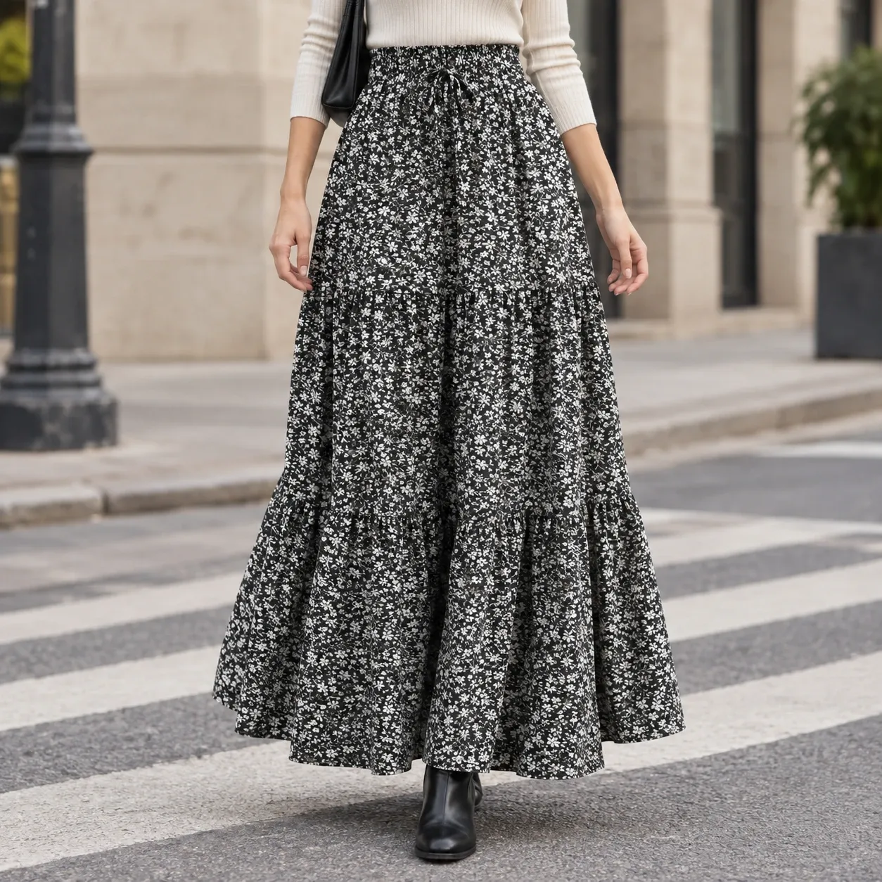 Guinevere Tiered Maxi Skirt — source gallery photograph 1