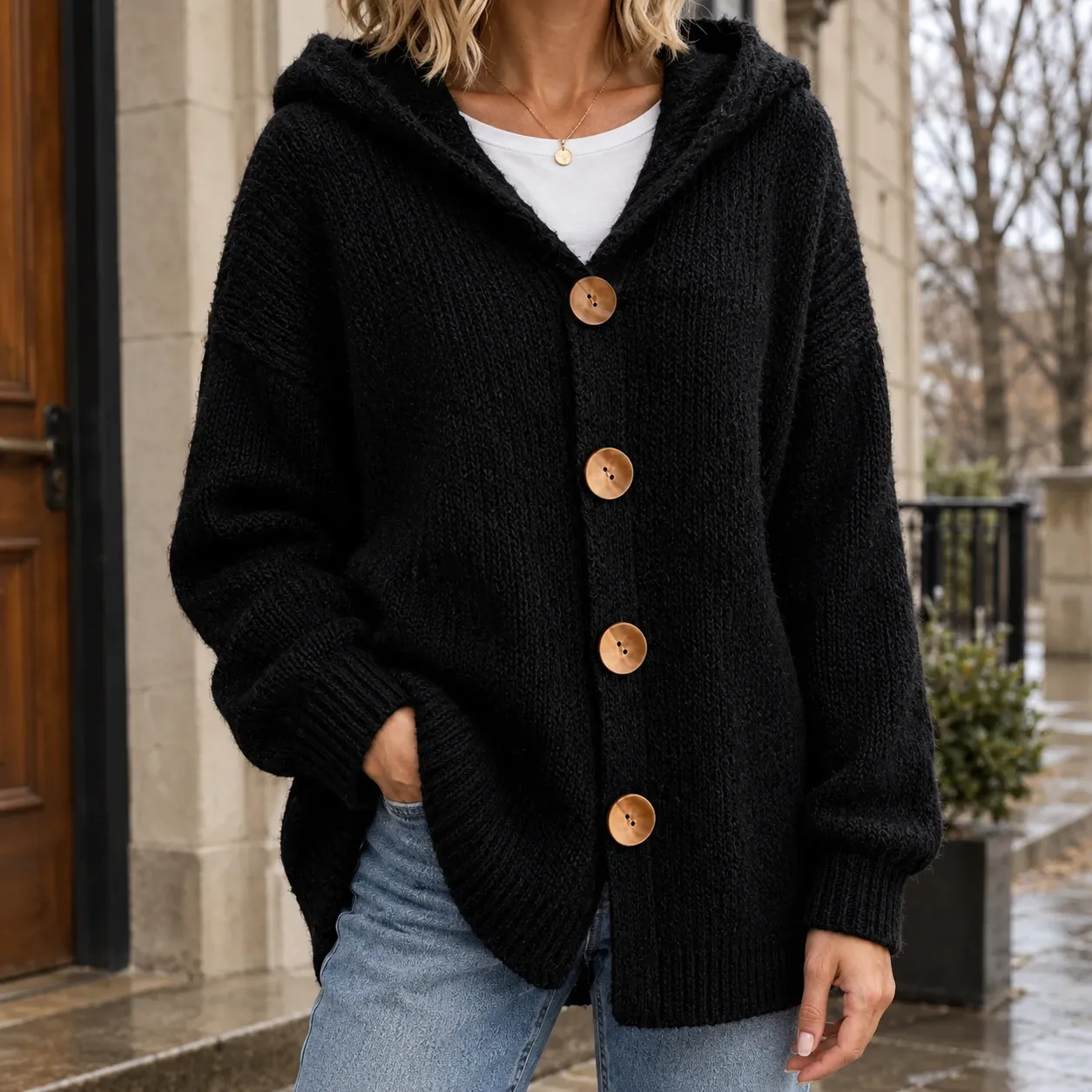 Katherine-June Hooded Cardigan — source gallery photograph 1