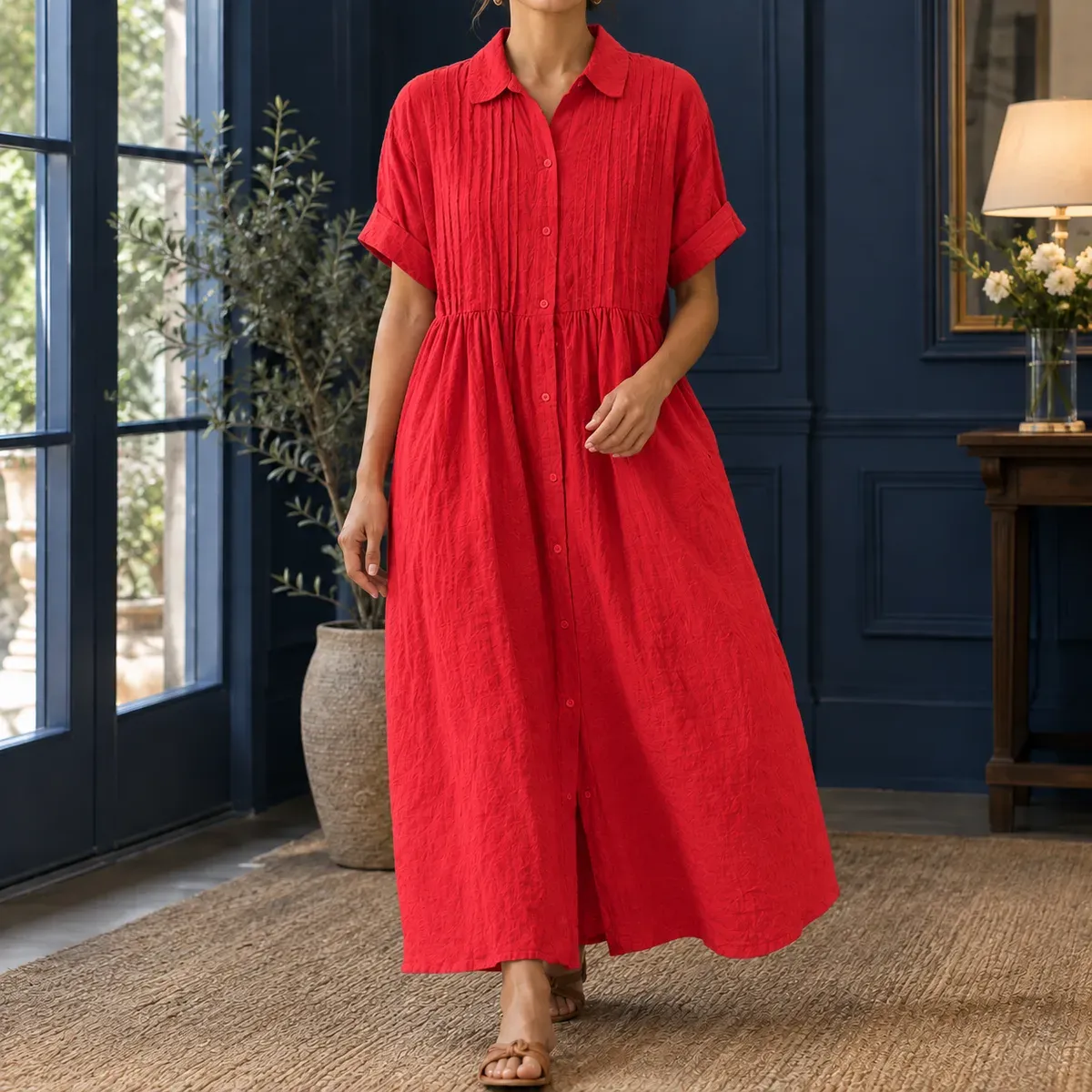 Valerie Pintuck Maxi Dress in Red