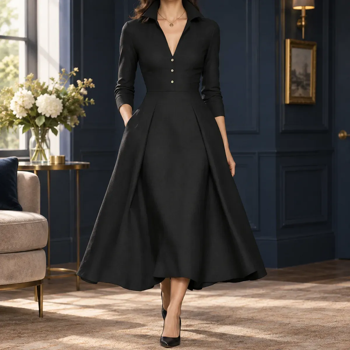 Ariana A-Line Dress — gallery photograph 1