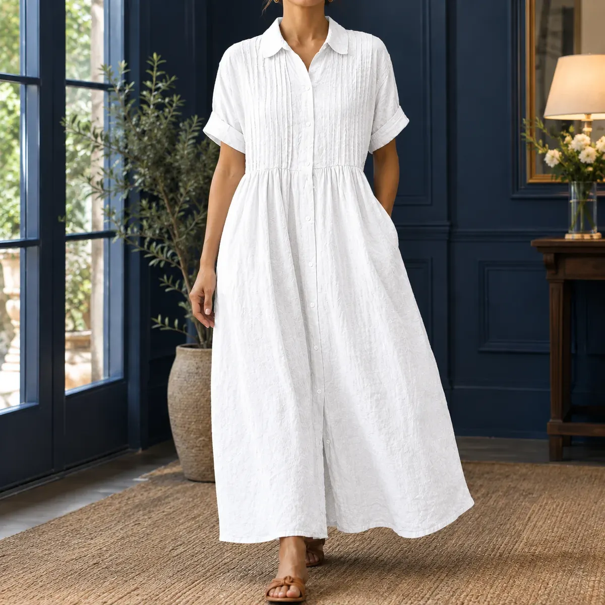 Valerie Pintuck Maxi Dress in White