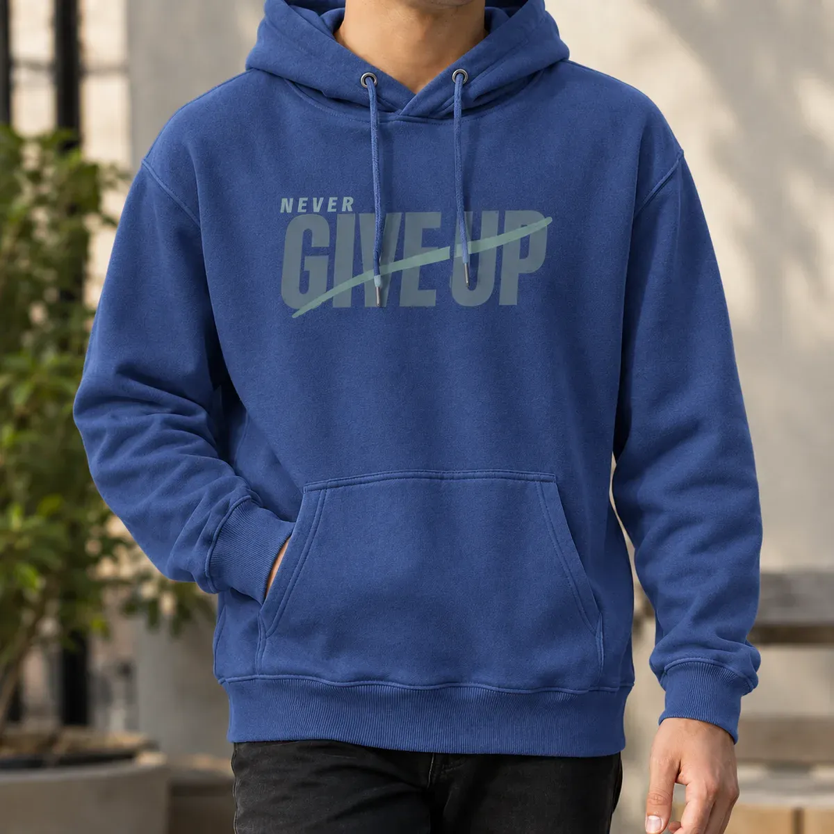 Roderick Graphic Hoodie in Haze Blue