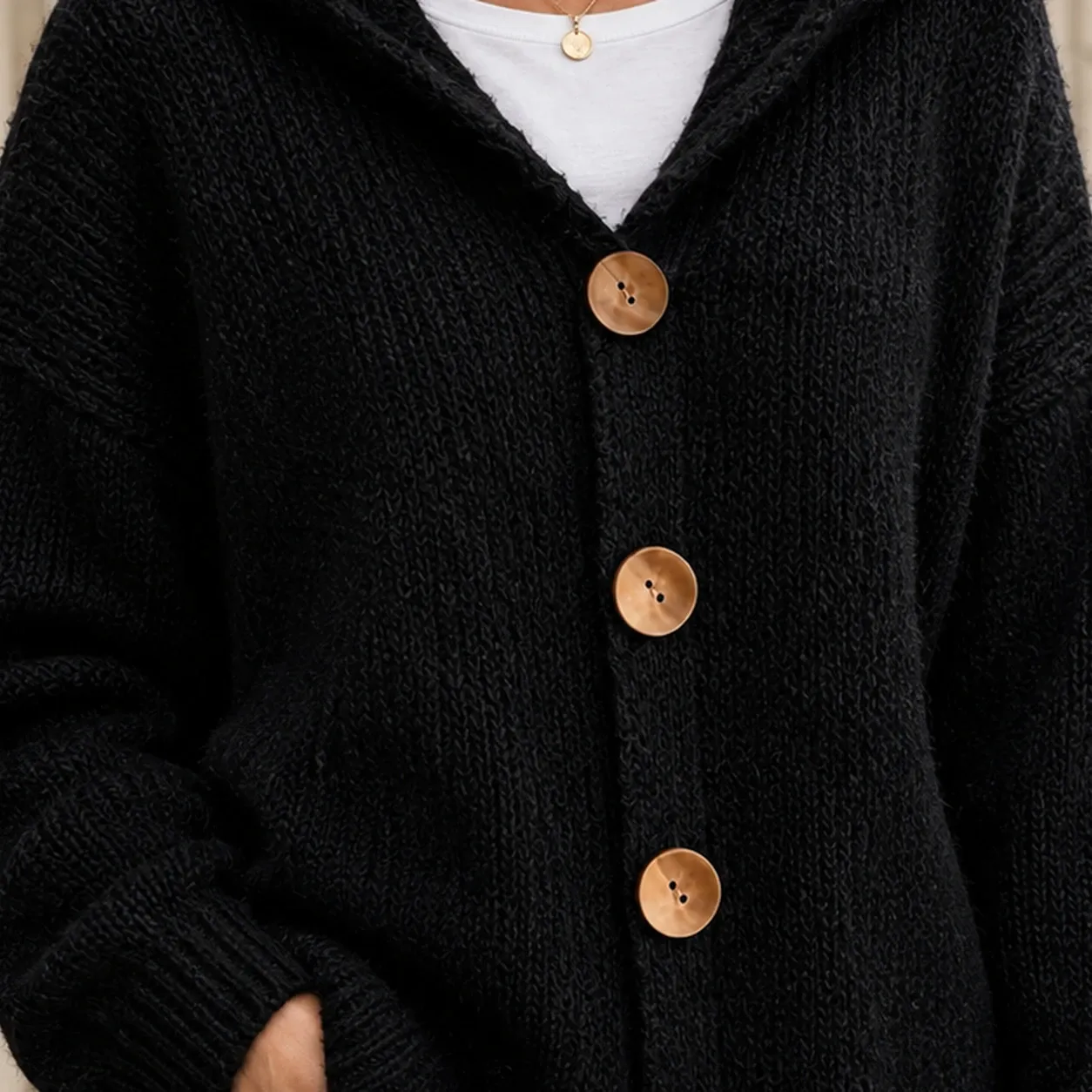 Katherine-June Hooded Cardigan — source gallery photograph 2