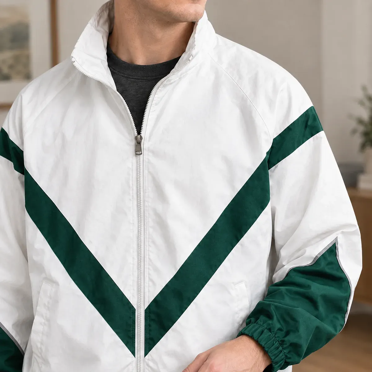 Ross Chevron Jacket — detail