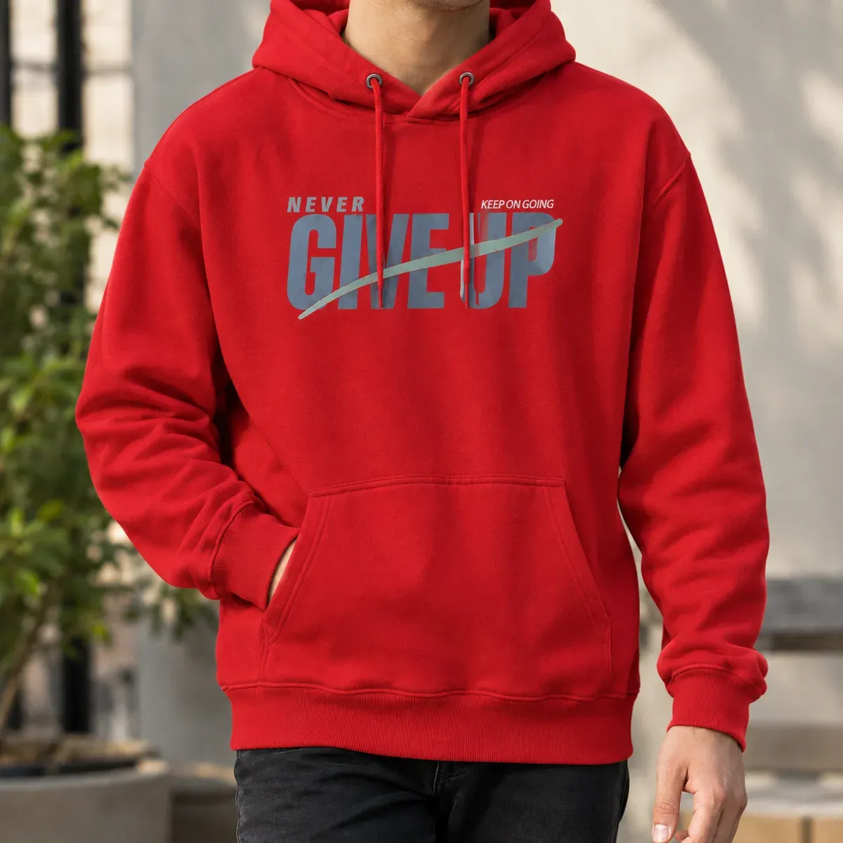 Roderick Graphic Hoodie in Red
