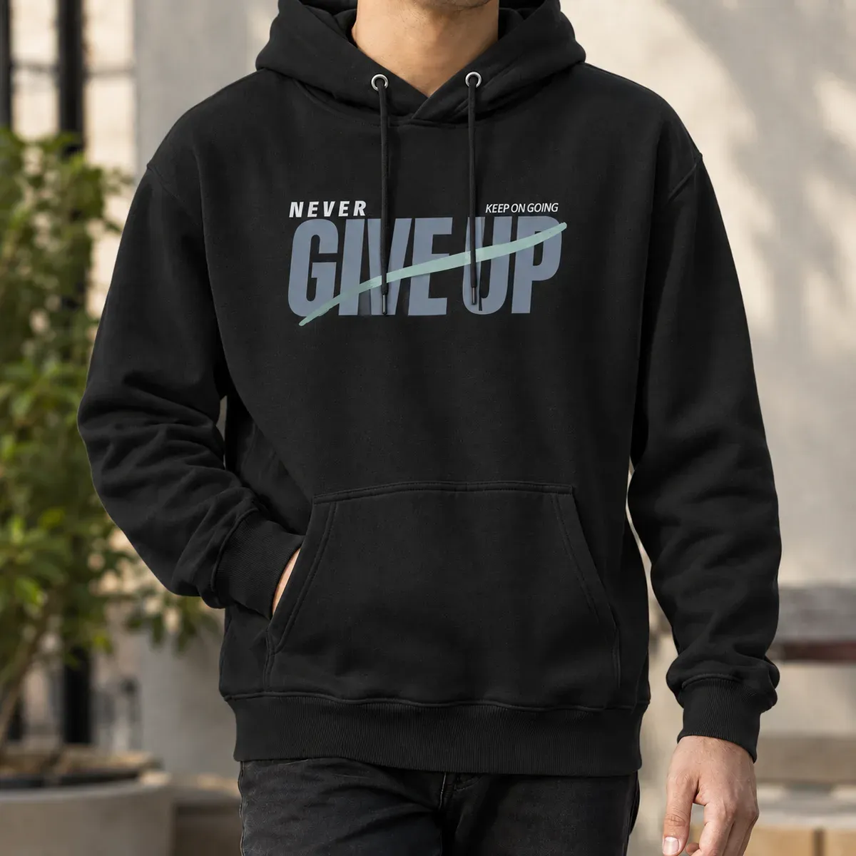 Roderick Graphic Hoodie in Black