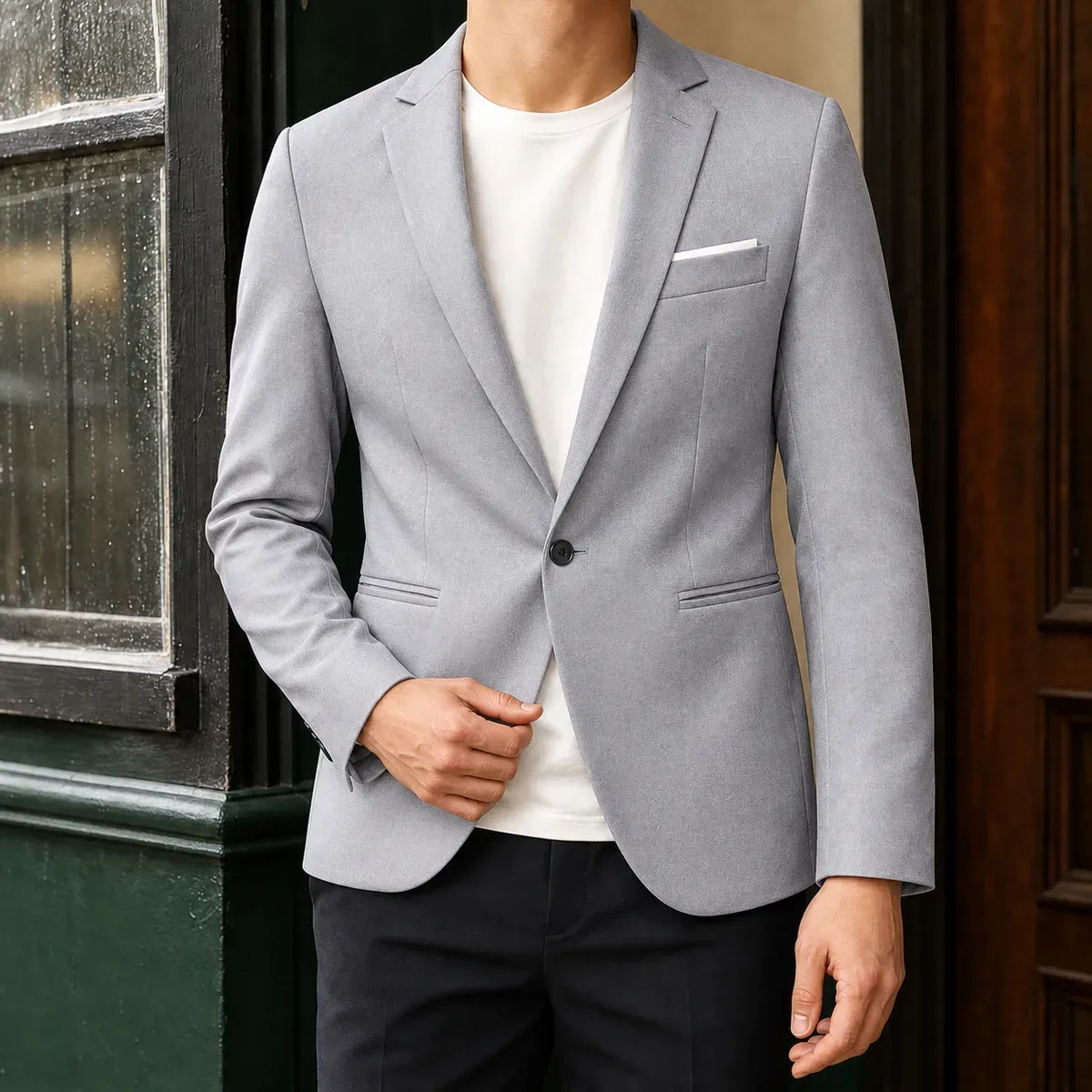 Eldric Tailored Jacket in Gray