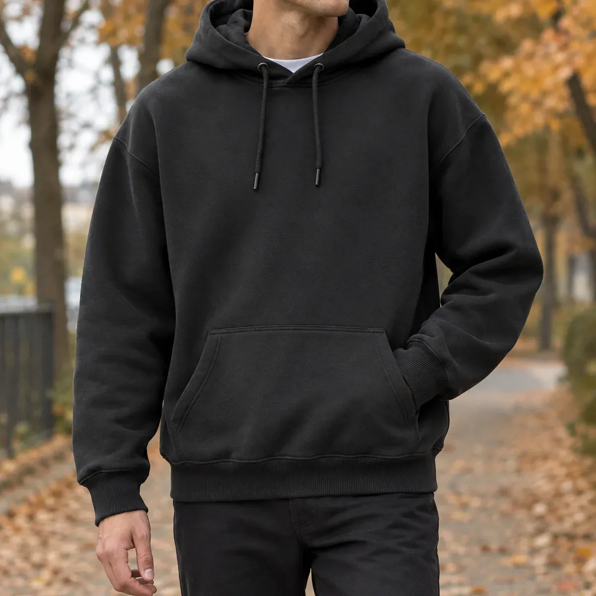 Idris-York Relaxed Hoodie — gallery photograph 1