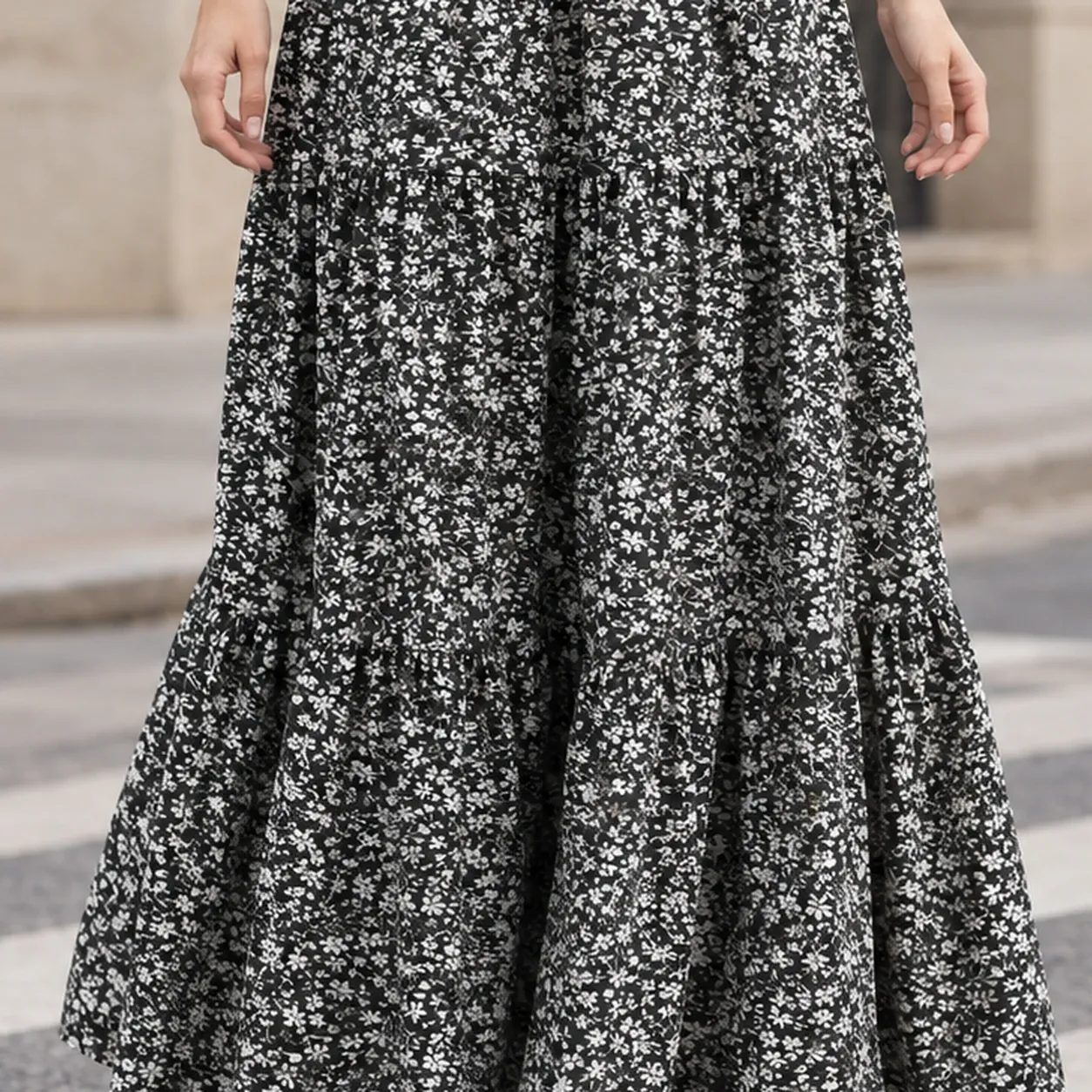 Guinevere Tiered Maxi Skirt — source gallery photograph 2
