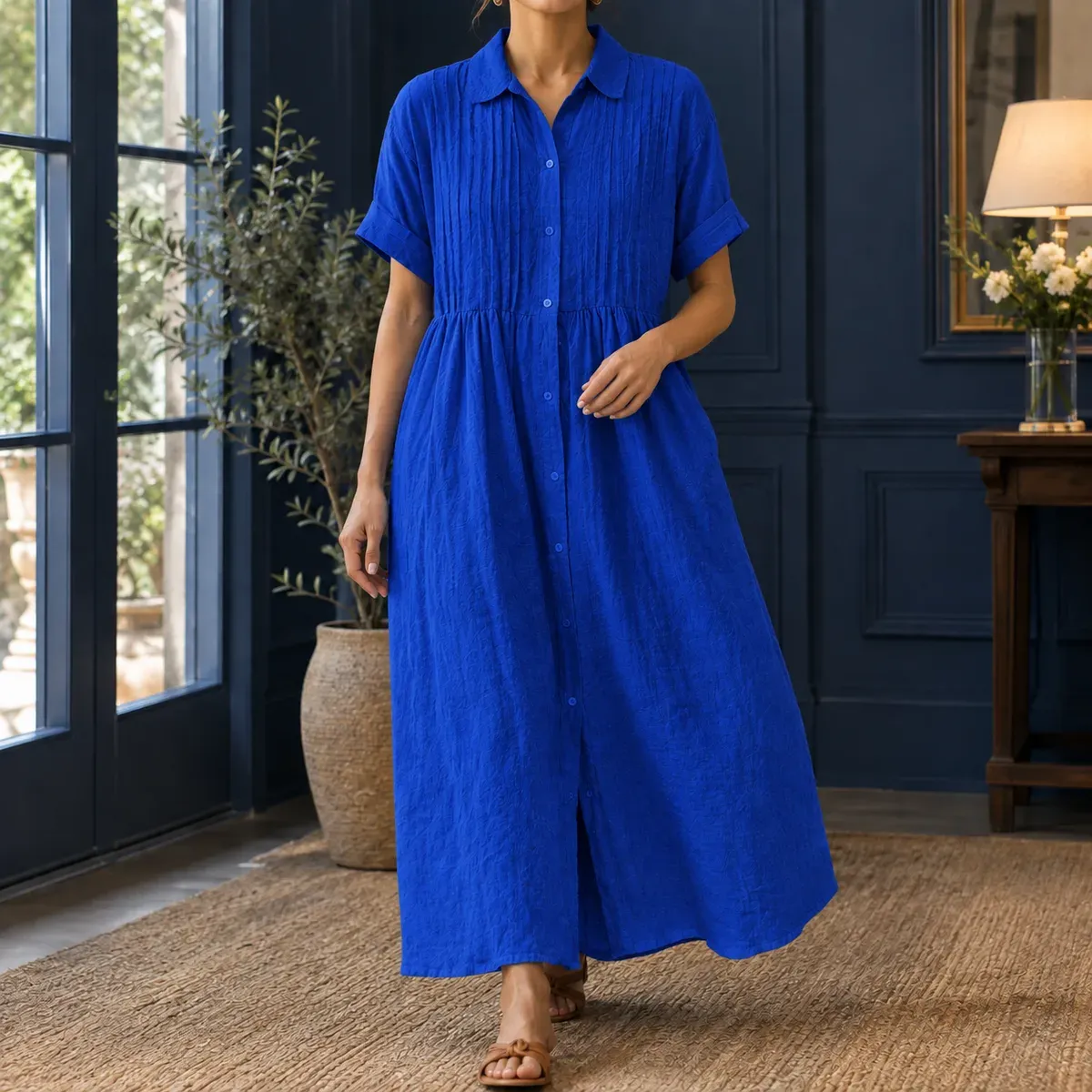 Valerie Pintuck Maxi Dress in Blue